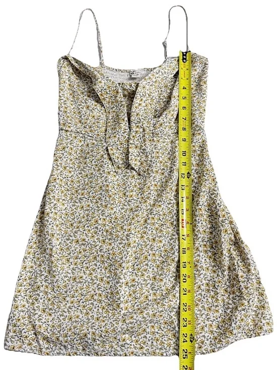 Billabong Endless Summer Knot Front Mini Dress Floral Smocked Back S - Picture 9 of 10